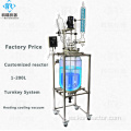 Tamaño del reactor de vidrio de laboratorio